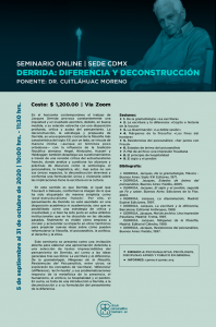 CartelWeb SeminarioDerrida final Círculo Psicoanalítico Mexicano